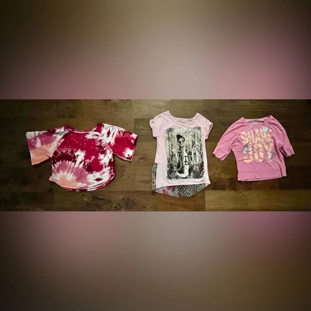 Justice girls bundle 11 items Sz 6 shirts sweater tanks shirts leggings